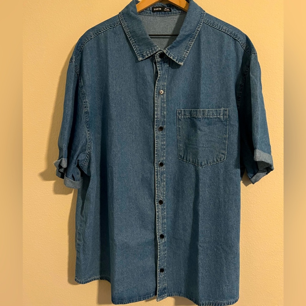 Short Sleeve Denim Shirt